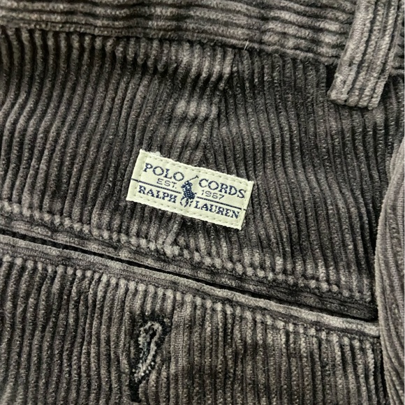 Grey Corduroy Polo Pants - Picture 3 of 9